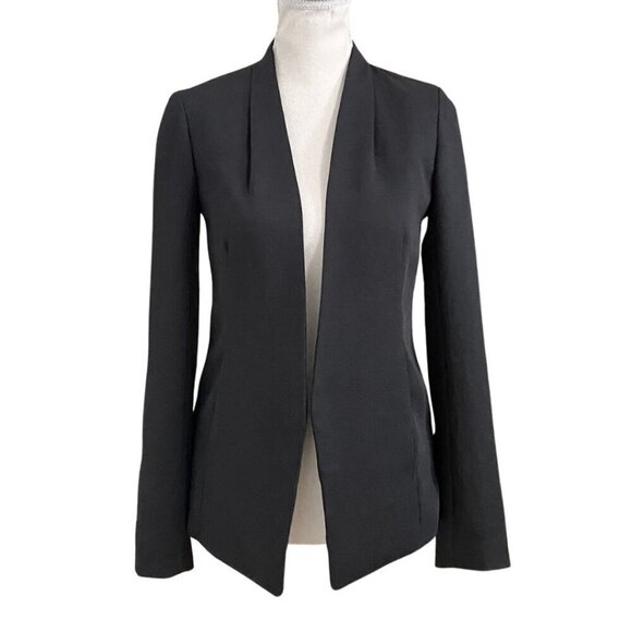 ARITZIA BABATON KEITH BLACK OPEN BLAZER - 0 - Picture 2 of 12